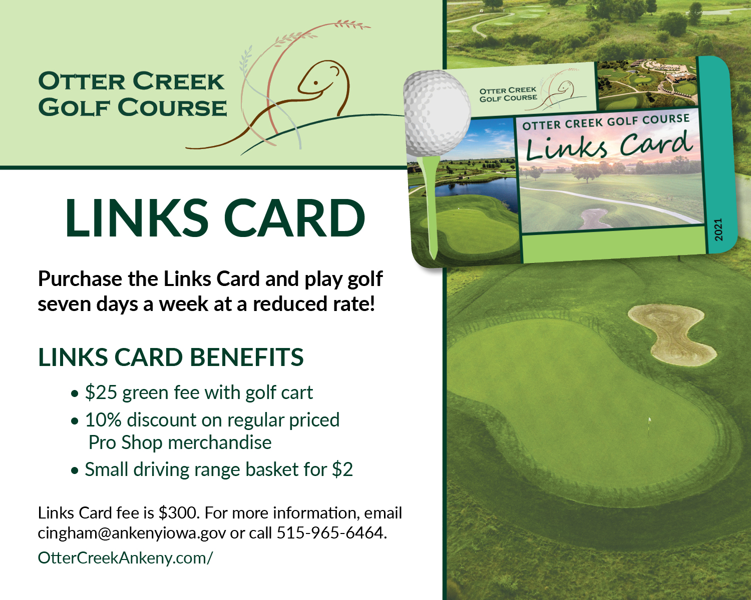 Links Card - Otter Creek Golf Course