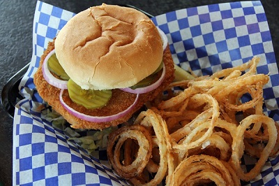 Breaded tenderloin sandwich